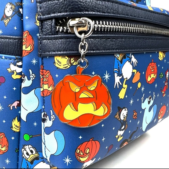 Loungefly Disney Trick Or Treat AOP Mini Backpack and Pins main image 4